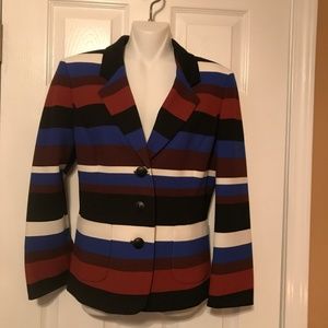 Nine West Striped Blazer